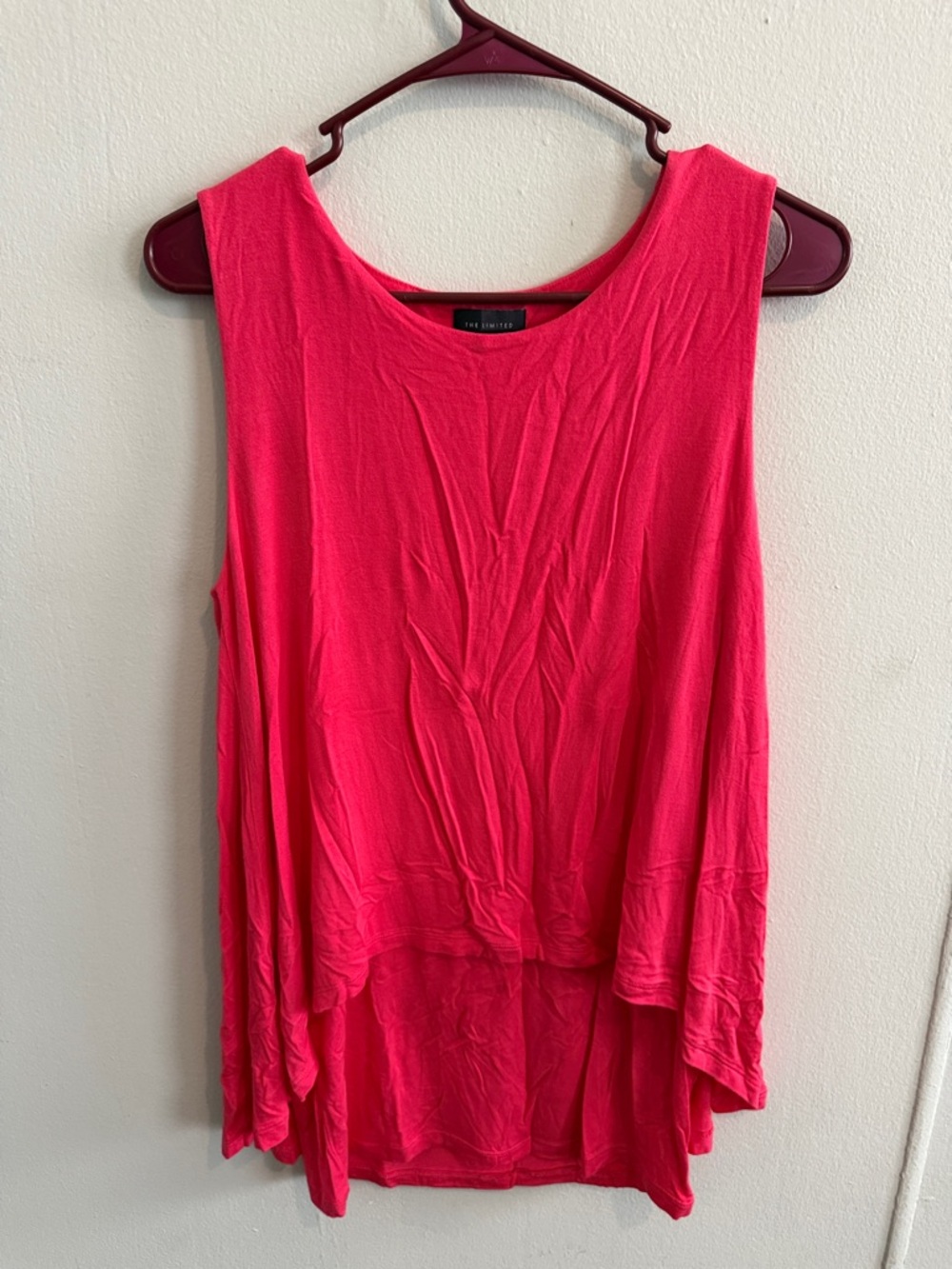 The Limited Hot Pink Layered Sleeveless Tank